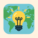 icon_geography_light_bulb_flat_pastel icon preview