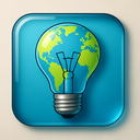 icon_geography_light_bulb_glassy icon preview