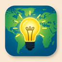 icon_geography_light_bulb_glow_effect icon preview