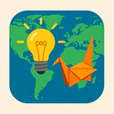 icon_geography_light_bulb_origami icon preview