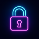 icon_geography_lock_neon icon preview