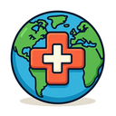 icon_geography_medical_cross_cartoon icon preview