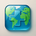 icon_geography_medical_cross_glassy icon preview