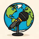 icon_geography_microphone_cartoon icon preview