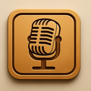 icon_geography_microphone_embossed icon preview