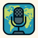 icon_geography_microphone_geometric icon preview