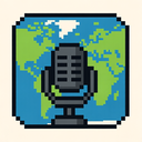 icon_geography_microphone_pixel_art icon preview