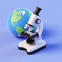 icon_geography_microscope_3d_isometric icon preview