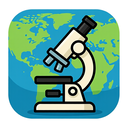 icon_geography_microscope_cartoon icon preview