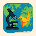 icon_geography_microscope_origami icon preview