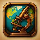 icon_geography_microscope_steampunk icon preview
