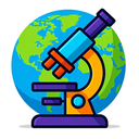 icon_geography_microscope_vibrant_colors icon preview
