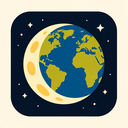 icon_geography_moon_bold icon preview