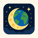 icon_geography_moon_dynamic icon preview