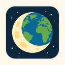 icon_geography_moon_flat_design icon preview