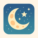 icon_geography_moon_flat_pastel icon preview