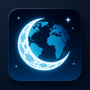 icon_geography_moon_futuristic icon preview