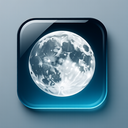 icon_geography_moon_glassy icon preview