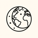 icon_geography_moon_line_art icon preview