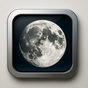 icon_geography_moon_metallic icon preview