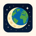 icon_geography_moon_modern icon preview