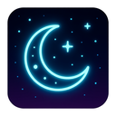 icon_geography_moon_neon icon preview