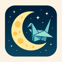 icon_geography_moon_origami icon preview