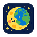 icon_geography_moon_playful icon preview