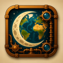 icon_geography_moon_steampunk icon preview