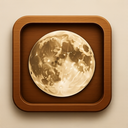 icon_geography_moon_wooden icon preview