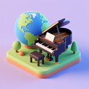 icon_geography_piano_3d_isometric icon preview