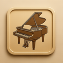 icon_geography_piano_embossed icon preview