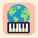 icon_geography_piano_flat_pastel icon preview