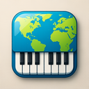 icon_geography_piano_glassy icon preview