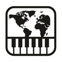 icon_geography_piano_monochrome icon preview