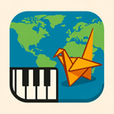 icon_geography_piano_origami icon preview