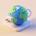 icon_geography_plug_3d_isometric icon preview