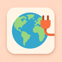 icon_geography_plug_flat_pastel icon preview