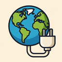 icon_geography_plug_vector icon preview