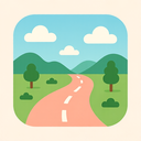 icon_geography_road_flat_pastel icon preview