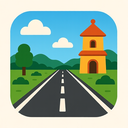 icon_geography_road_iconic icon preview
