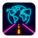 icon_geography_road_neon icon preview