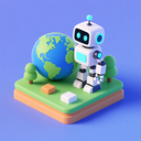 icon_geography_robot_3d_isometric icon preview