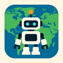 icon_geography_robot_flat_design icon preview
