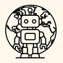 icon_geography_robot_line_art icon preview