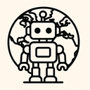icon_geography_robot_minimal_outline icon preview