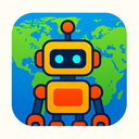 icon_geography_robot_vibrant_colors icon preview