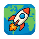icon_geography_rocket_cartoon icon preview