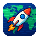 icon_geography_rocket_digital_glitch icon preview