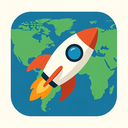 icon_geography_rocket_flat_design icon preview
